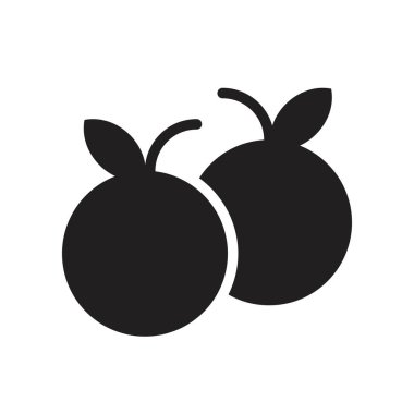 Mandalina vektör, Çin yeni yılı ilgili katı tasarım simgesi