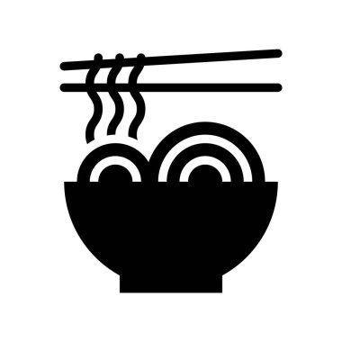 Çin noodle vektör, Çin yeni yılı ilgili katı tasarım simgesi