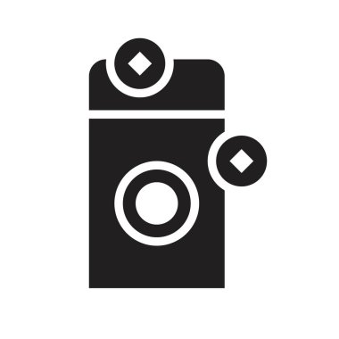 Kırmızı zarf vektör, Çin yeni yılı ilgili katı tasarım simgesi