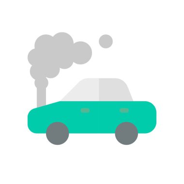 Araba kaza vektör, sigorta ilgili düz tasarım simgesi