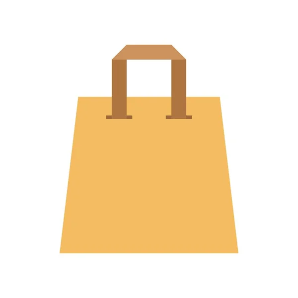 Paper Bag Vector Illustration Flat Design Icon — Stock Vector