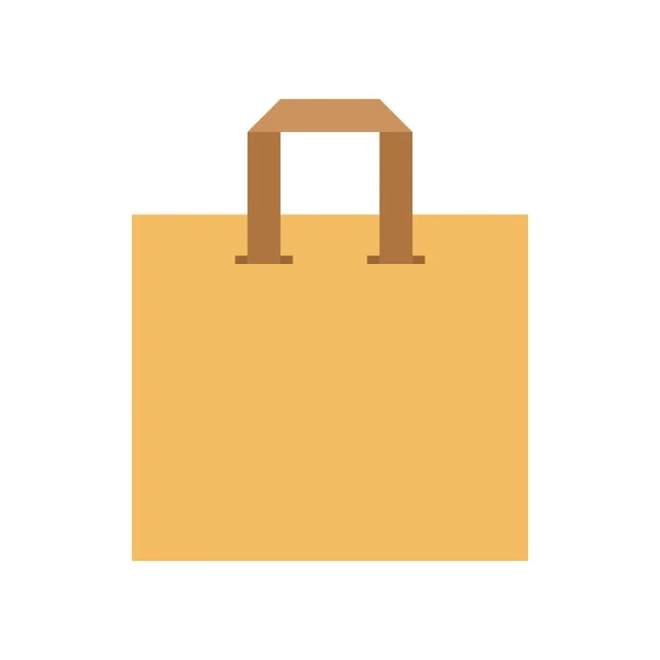 Paper Bag Vector Illustration Flat Design Icon — Stock Vector