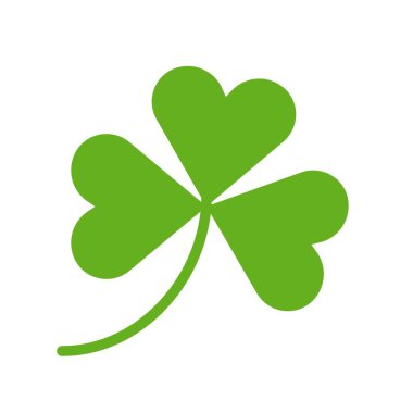 Yonca vektör, Saint Patrick bayram düz stil ikonu