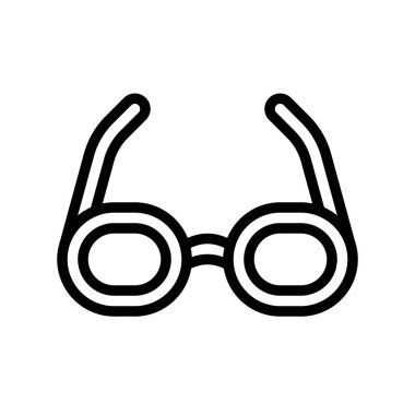 Gözlük vektör, Saint Patrick Bayramı çizgi stili simge tasarlamak