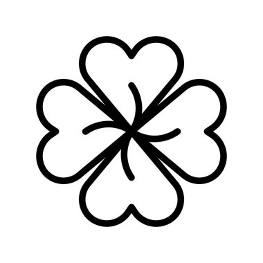 Yonca vektör, Saint Patrick Bayramı çizgi stil ikonu