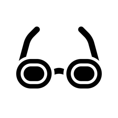 Gözlük vektör, bayram Saint Patrick katı Stil simge tasarlamak