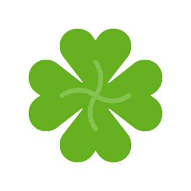 Yonca vektör, Saint Patrick bayram düz stil ikonu