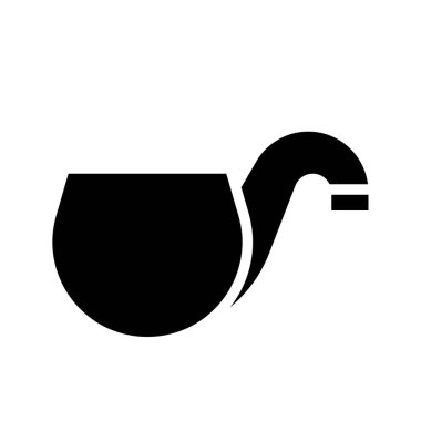 Sigara boru vektör, bayram Saint Patrick katı Stil simge tasarlamak