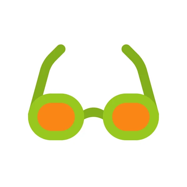 Vecteur Lunettes Fête Saint Patrick Illustration Icône Style Plat — Image vectorielle