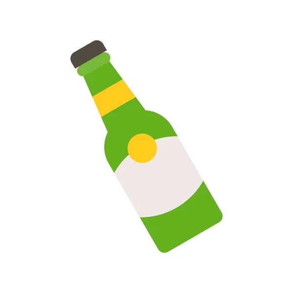 Bottle Vector Feast Saint Patrick Flat Style Icon Illustration — Stock Vector