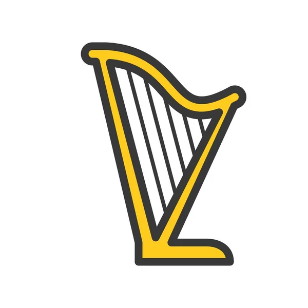 Arp Vektör Bayram Saint Patrick Stili Simgesini Düzenlenebilir Anahat Dolu — Stok Vektör