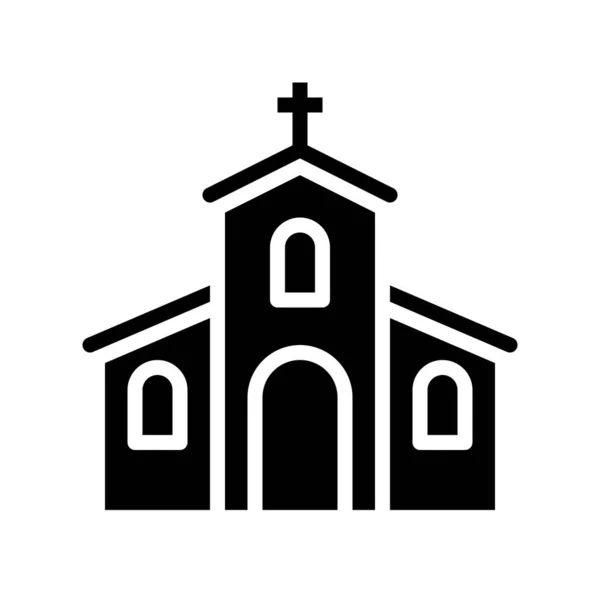 Iglesia Vector Fiesta San Patricio Icono Estilo Línea — Archivo Imágenes Vectoriales