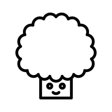 Ağaç vektör çizim, göl kenarında bahar sezonu satırı simgesi