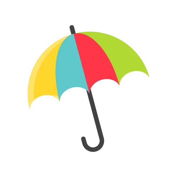 Umbrella Vector Illustration Isolated Spring Season Flat Icon — Stock Vector