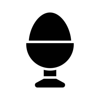 bir Paskalya yortusu yumurta yumurta stand üzerinde beyaz izole