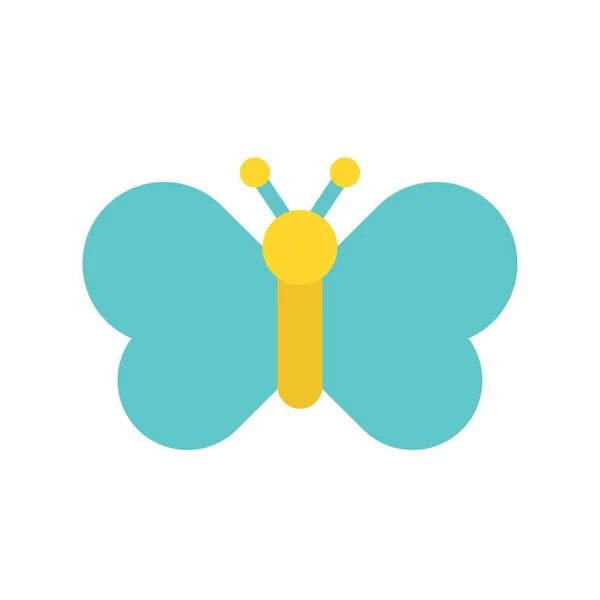 Butterfly Vector Isolated Easter Flat Design Icon — Stock Vector