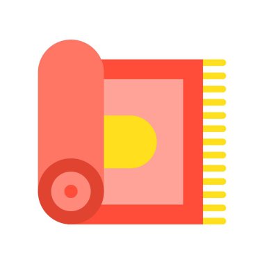 Halı vektör illüstrasyon, Ramazan ilgili düz stil simgesi