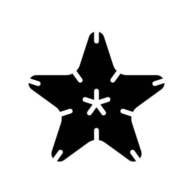 Denizyıldızı vektörü, tropikal ile ilgili katı stil simgesi