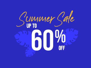 Yaz İndirimi afişte yüzde 60'a varan indirim