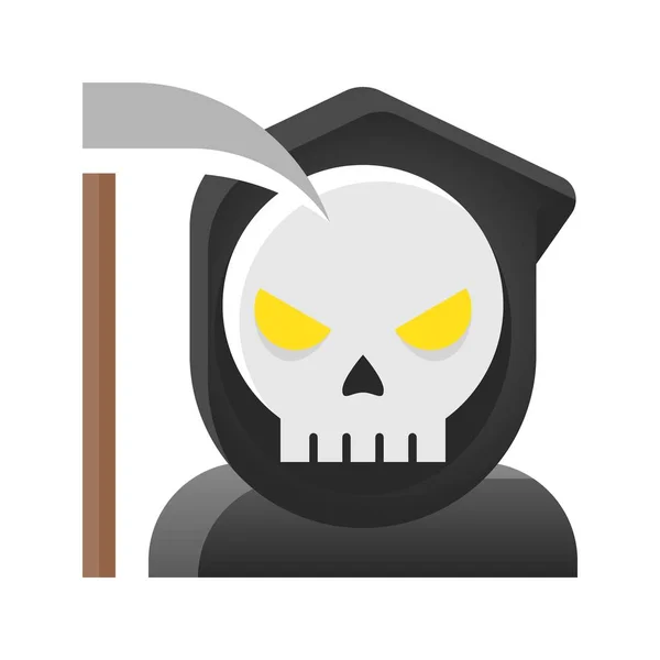 Ange de la mort illustration vectorielle, Halloween style dégradé ico — Image vectorielle
