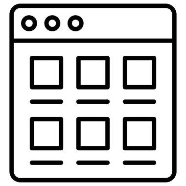 Kullanıcı arayüzü, Telekomünikasyon veya işle ilgili uzak simge, vektör illüstrasyonu