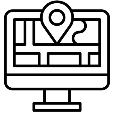 Harita ve konum, Telekomünikasyon veya uzaktan çalışma ile ilgili simge
