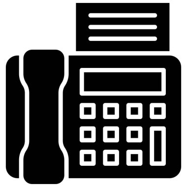 Faks, Telekomünikasyon veya uzaktan çalışma ile ilgili simge