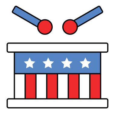 Davul vektörü, Birleşik Devletler Bağımsızlık Günü ile ilgili simge