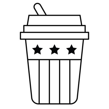 Kahve vektörünü kaldırın, Birleşik Devletler Bağımsızlık Günü simgesi