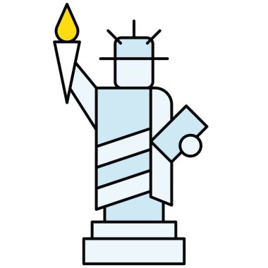 Özgürlük Heykeli Vektörü, Birleşik Devletler Bağımsızlık Günü simgesi