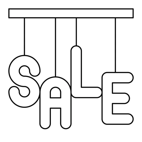 Sale Hanging Sign Icon Summer Sale Related Vector Illustration — 스톡 벡터