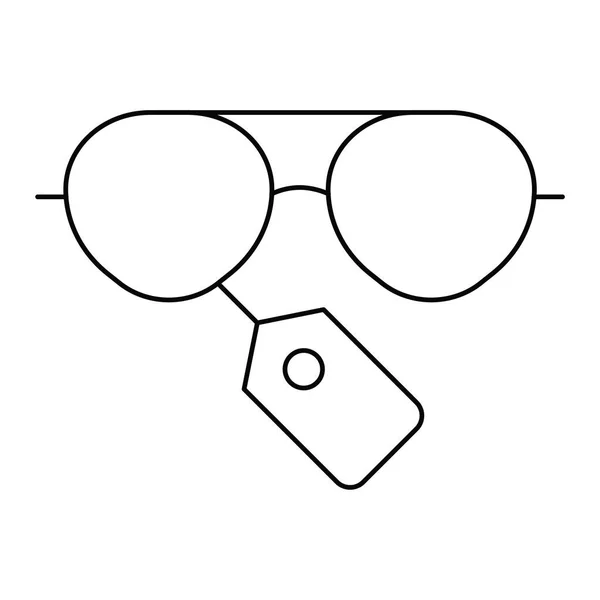 Icono Gafas Sol Venta Verano Vector Relacionado Ilustración — Vector de stock