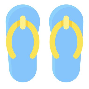 Sandals simgesi, yaz tatili illüstrasyonuyla ilgili