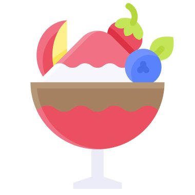 Traşlı buz simgesi, yaz tatili illüstrasyonuyla ilgili