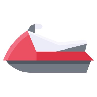 Kişisel su sanatları ikonu, yaz tatili vektör illüstrasyonu