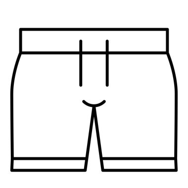 Yüzme sandığı simgesi, yaz tatili vektör illüstrasyonu