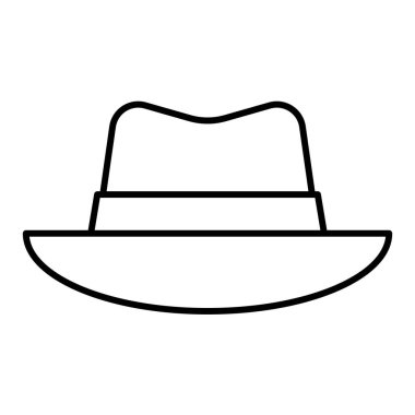 Güneş şapkası simgesi, yaz tatili illüstrasyonuyla ilgili