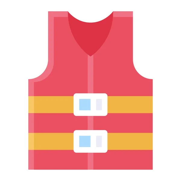 Life Jacket Icon Summer Vacation Related Vector Illustration — Stock Vector
