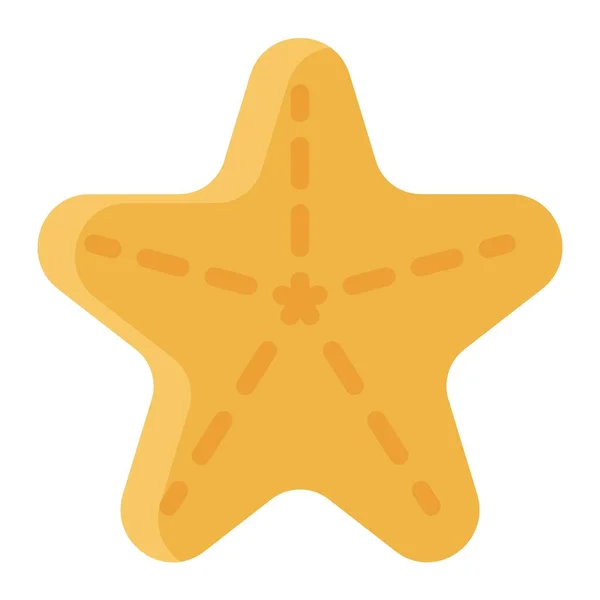 Icono Estrellas Mar Vacaciones Verano Relacionados Vector Ilustración — Vector de stock