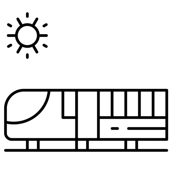 Ícone Trem Bala Férias Verão Relacionados Ilustração Vetorial —  Vetores de Stock