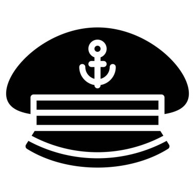 Zirvedeki başlık simgesi, yaz tatili bağlantılı vektör illüstrasyonu