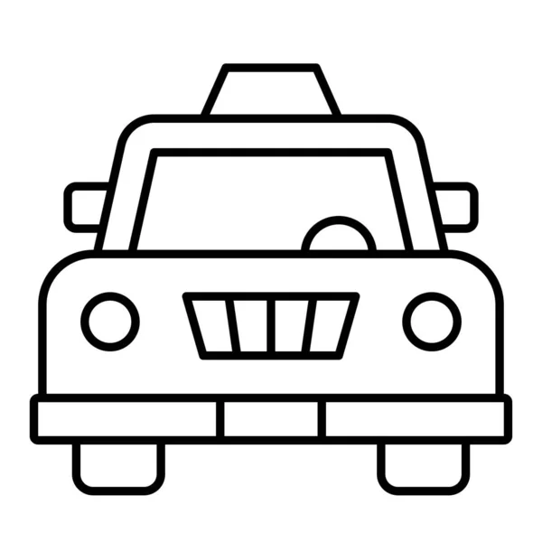 Taxi Car Icon Summer Vacation Related Vector Illustration — Stock Vector