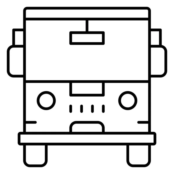 Ícone Ônibus Ilustração Vetorial Relacionada Férias Verão — Vetor de Stock