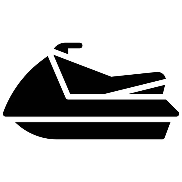 Persoonlijke Waterscooter Icoon Zomer Vakantie Gerelateerde Vector Illustratie — Stockvector