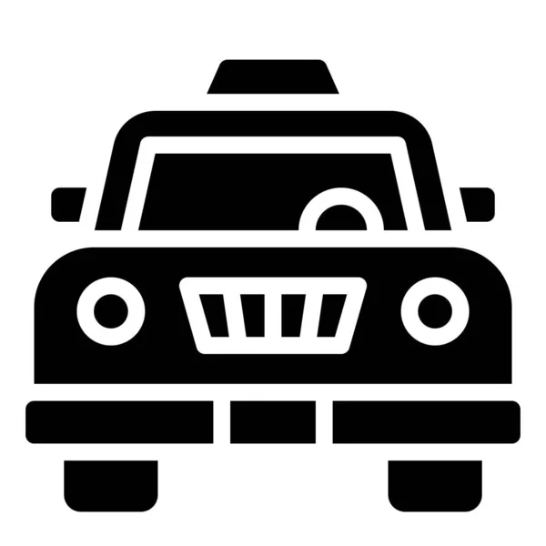 Taxi Auto Pictogram Zomer Vakantie Gerelateerde Vector Illustratie — Stockvector