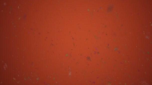 아래로 떠다니는 스타일리스트 눈송이의 애니메이션을 만들어 컴퓨터 — 비디오