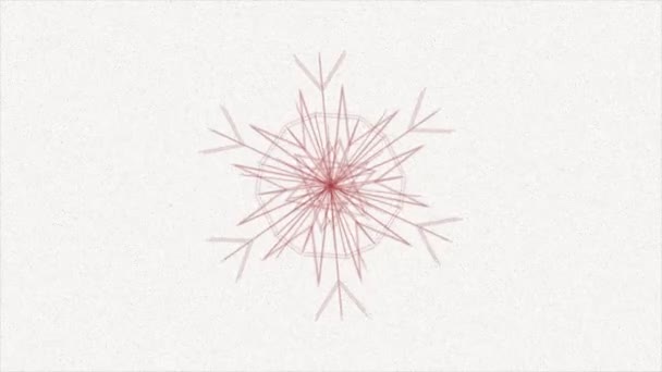Animation Par Ordinateur Flocons Neige Stylisés — Video