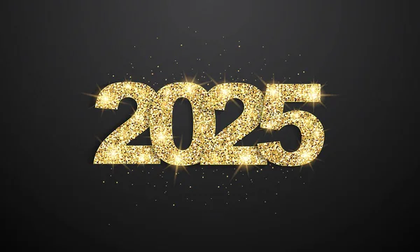 2025 Mutlu Yıllar Geçmiş Tasarımı. Tebrik kartı, Banner, Poster. Vektör İllüstrasyonu.