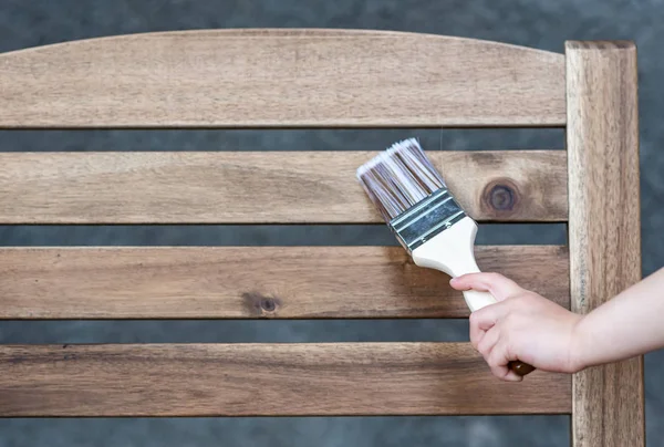 Painting of wooden furniture, protection from water