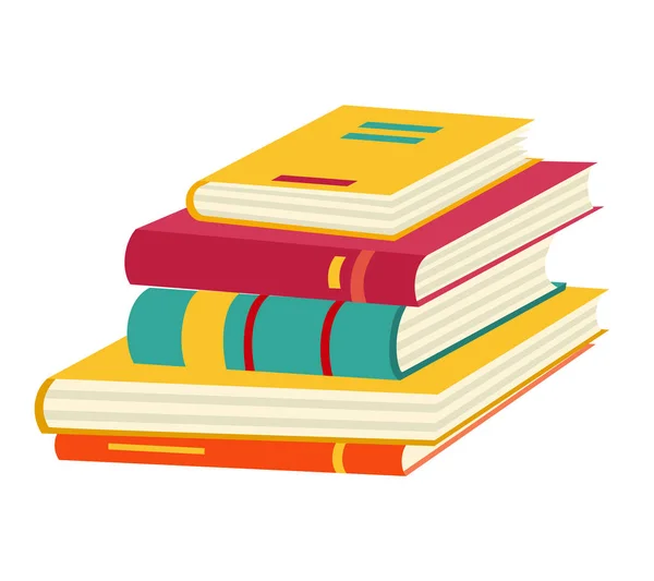Icono de libro vectorial. Libros en varios ángulos — Vector de stock